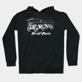 Buckin Crazy Bronco - White Print Hoodie